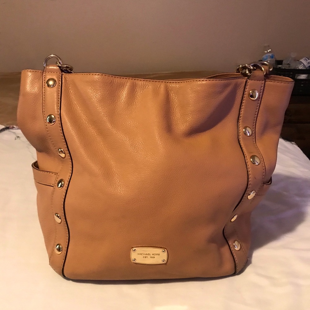 Michael Kors Womens Tan Tote Bag